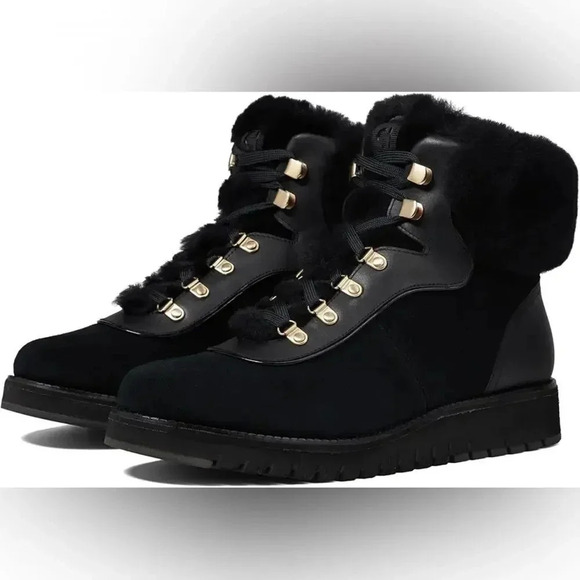 NWT Cole Haan Zerogrand Explore Shearling Waterproof Upstate Hiker Boot size 9.5 - Picture 13 of 13